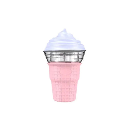 Home Use Mini Ice Cream Maker DIY Children Yogurt Machine Self-Made Snow Cream Stainless Steel Electric Home Appliance